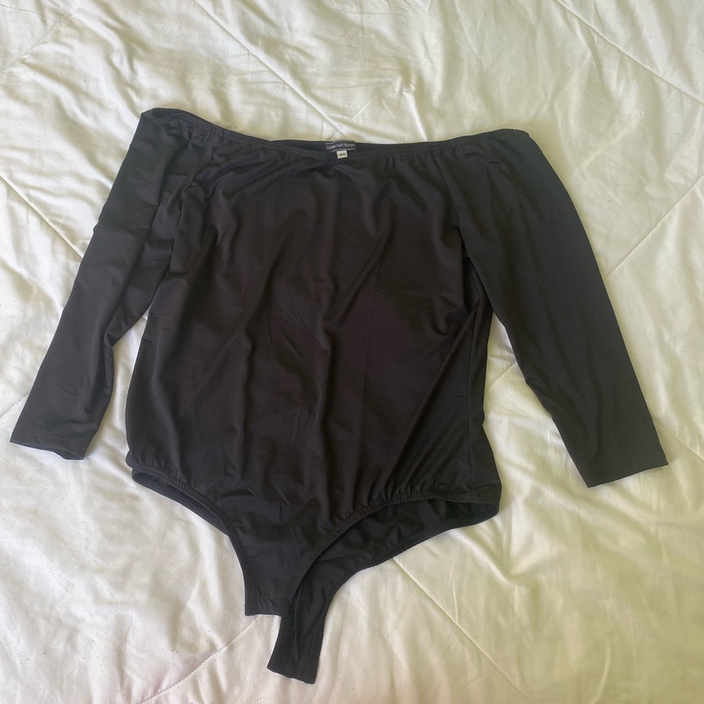 Plus Size Off the Shoulder Bodysuit